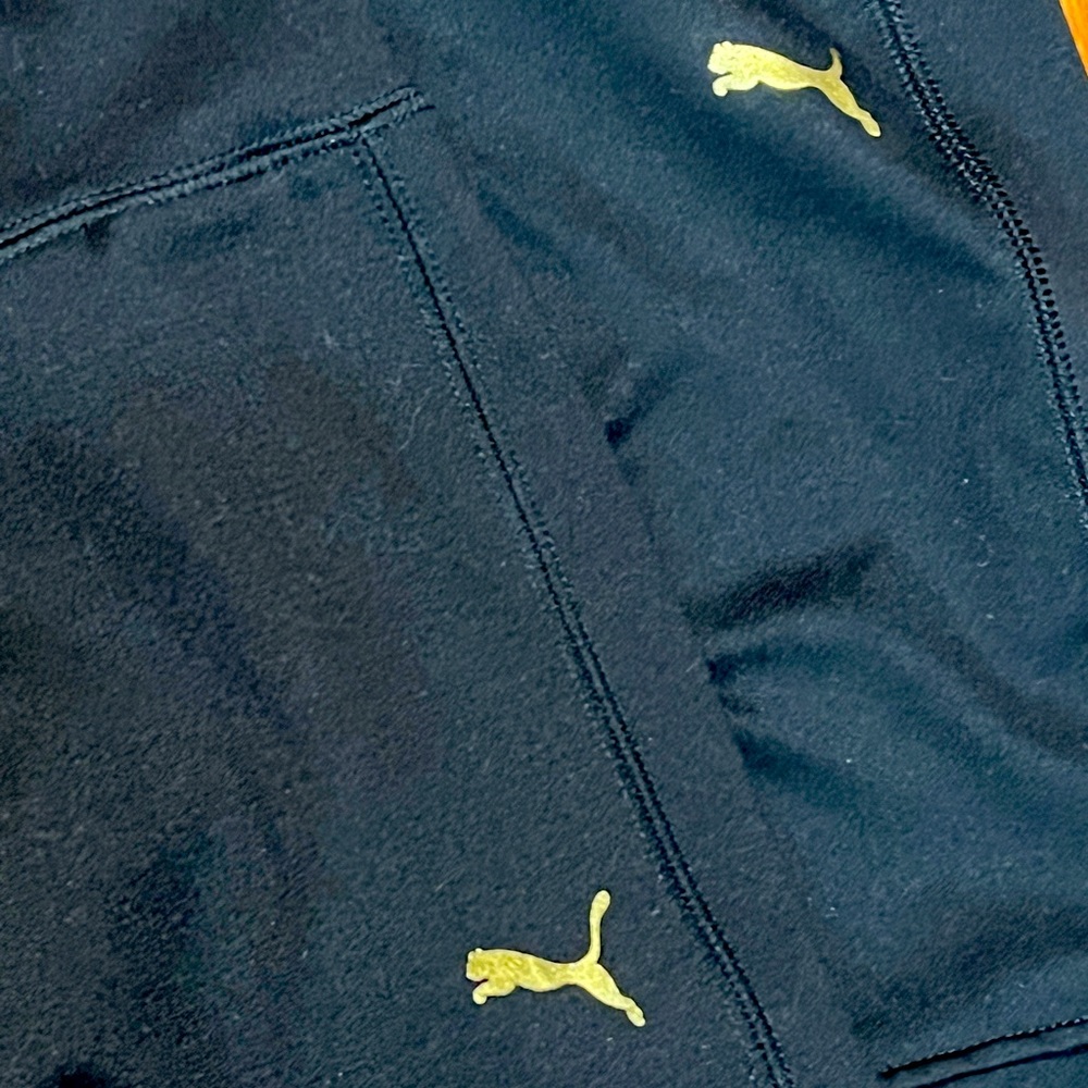 Bundle of 2 Puma Leggings - Women’s Size Large - Black with a Gold Puma Logo